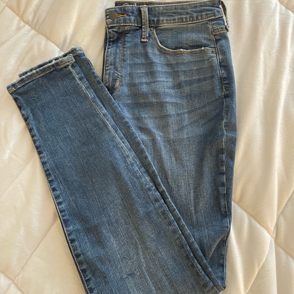 Blue ripped jeans size 12